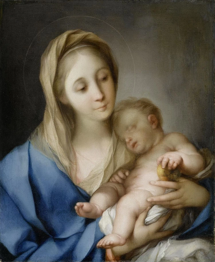 Madonna con Bambino e mela